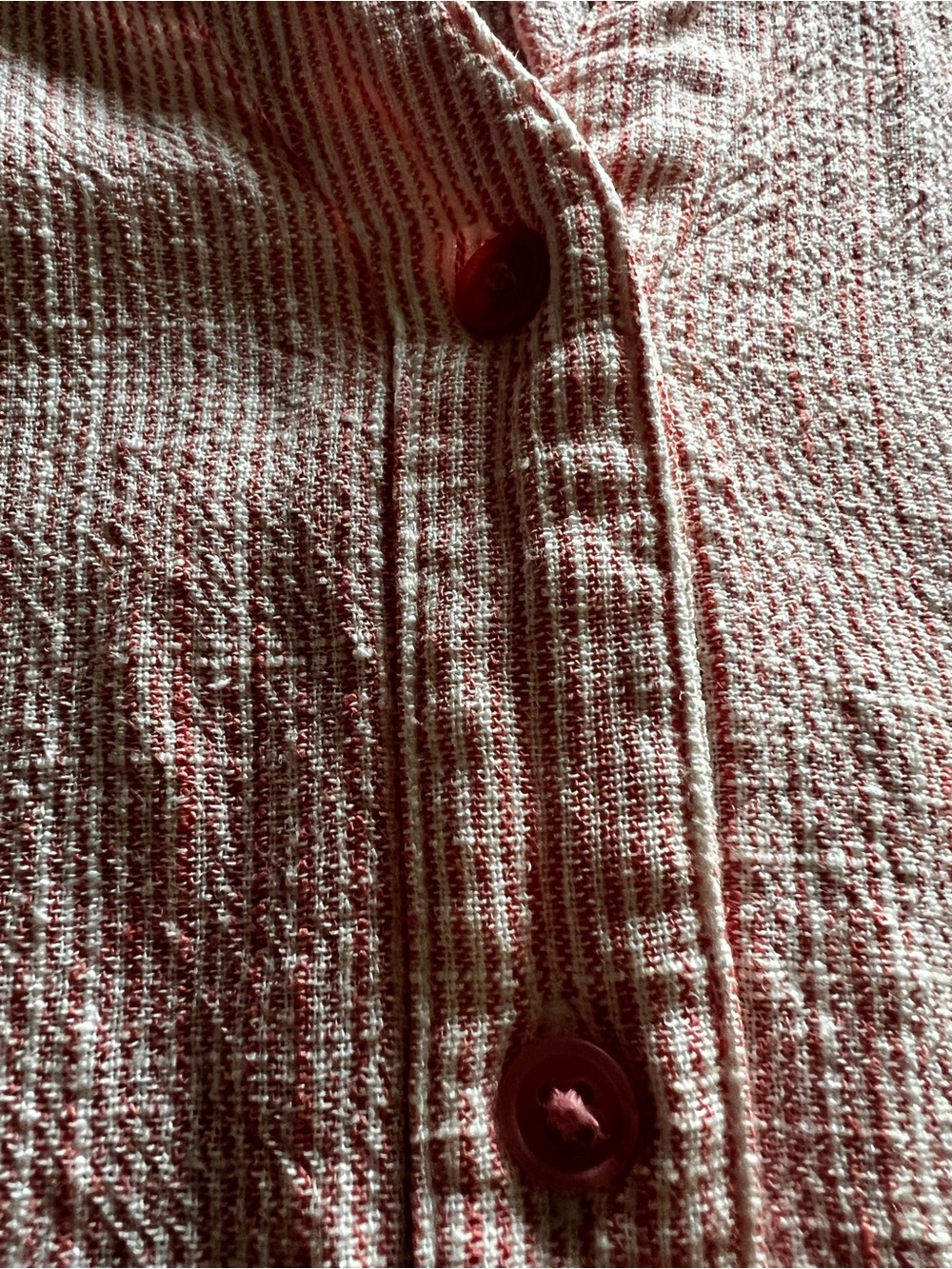 Weatherproof David Peyser Sleeveless Pink Collared Button Part Linen Shirt-XL - Picture 7 of 16